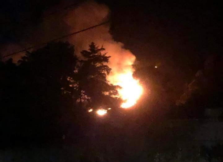 Alerta a vecinos incendio en junta auxiliar de Atoluca, Teziutlán