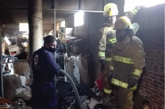 Se registra incendio en hotel del centro de Izúcar  