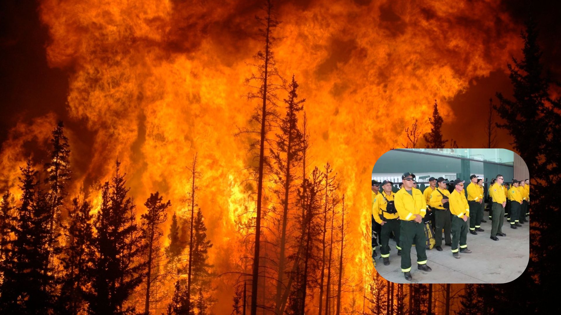 México manda otro contingente de bomberos a Canadá, para combatir incendios forestales