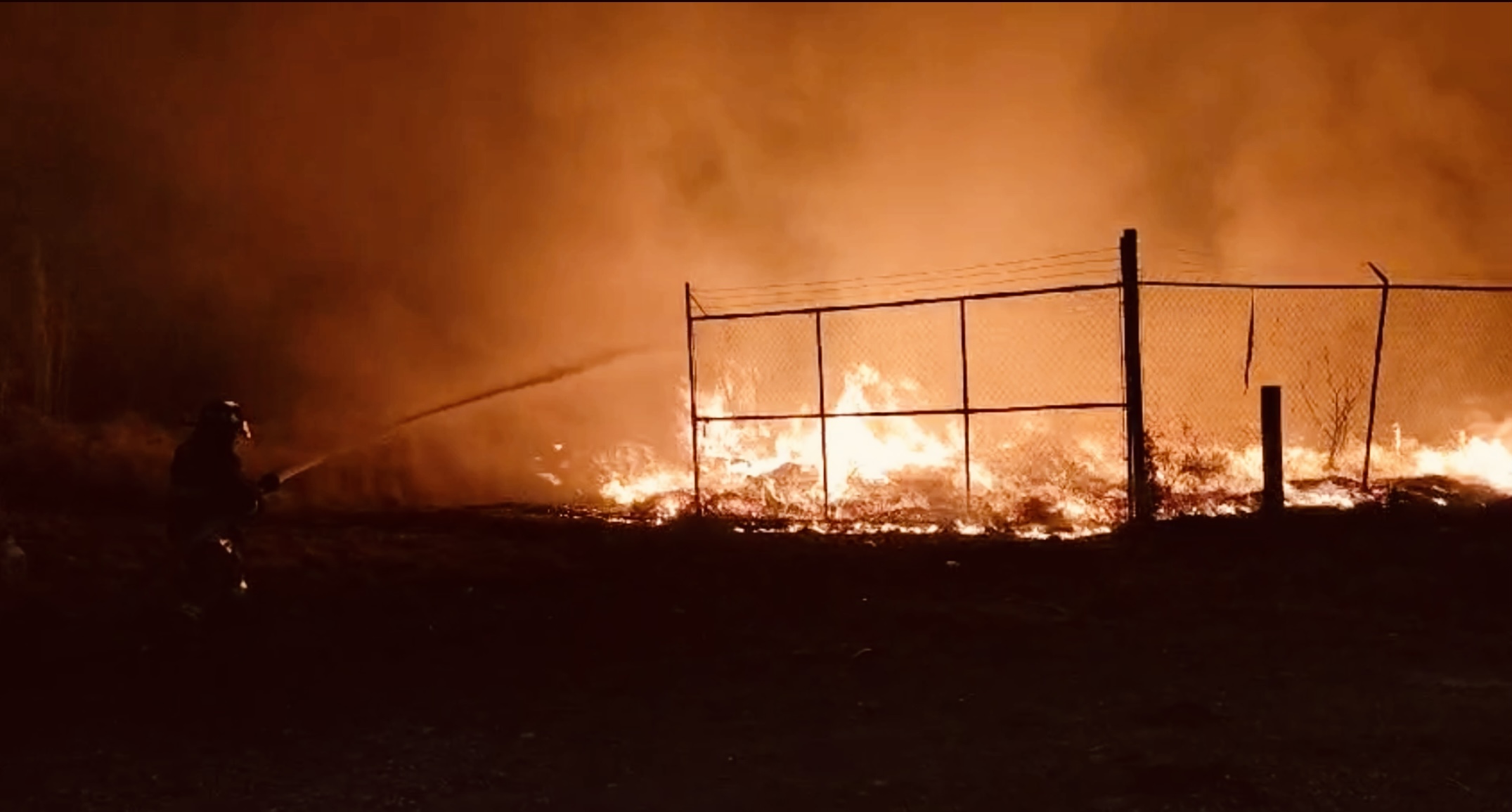 Tremendo incendio de pastizales en Atlixco