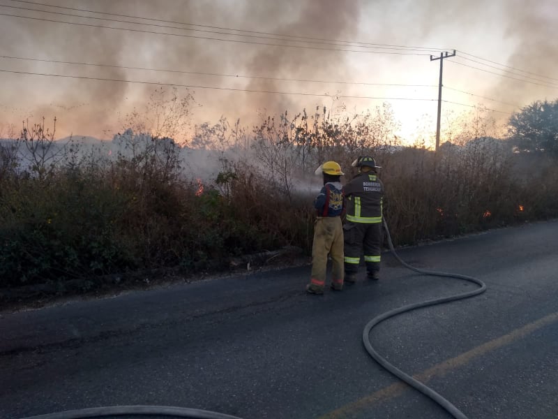 Se registraron 16 incendios en Tehuacán en tres días 