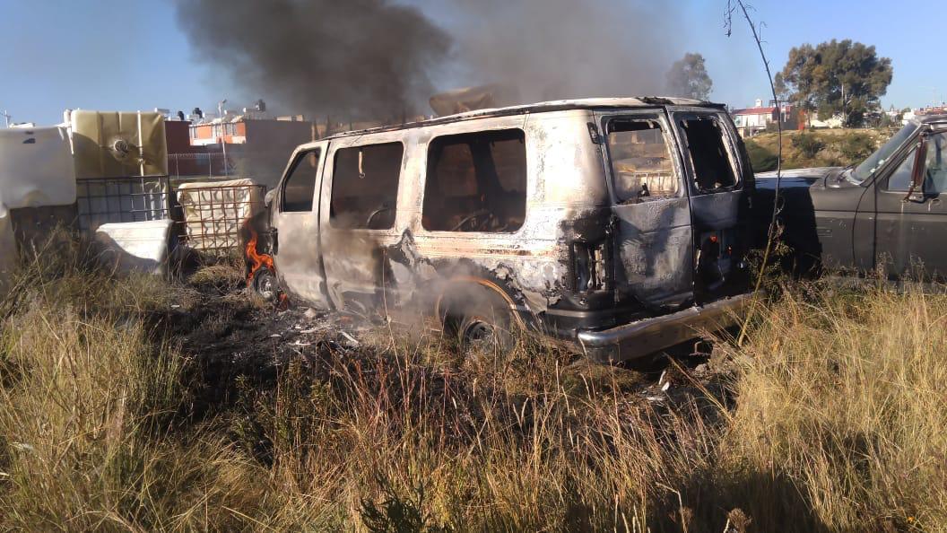 Alarma a vecinos incendio en corralón de la colonia Guadalupe Hidalgo en Puebla