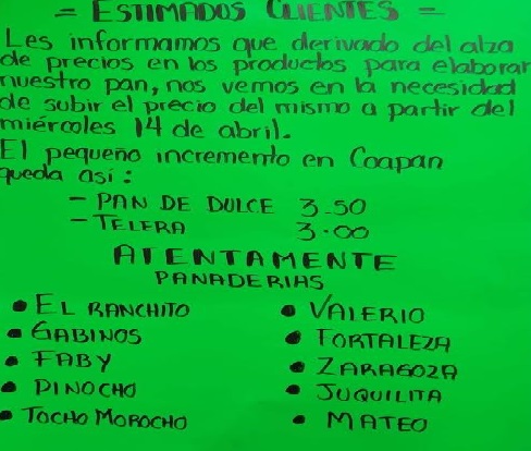 Aumenta precio del pan en Tehuacán