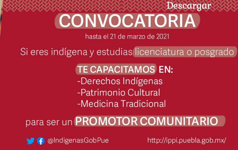 Instituto Poblano de Pueblos Indígenas capacitará a promotores comunitarios