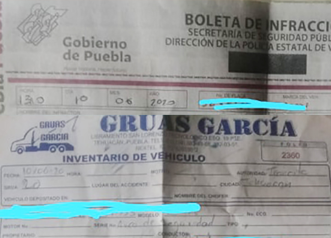 Aplican Hoy No Circula en Altepexi pese a no estar contemplado dentro del programa