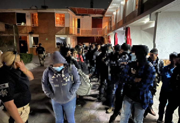 79 migrantes rescatados en un  hotel en  Ecatepec: INM
