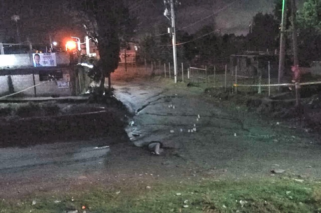 Ejecutan a un hombre en Texmelucan, intentó escapar pero lo alcanzaron