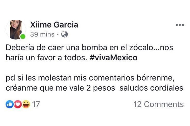 Acusan a piloto de Interjet de tendencia terrorista y genocida