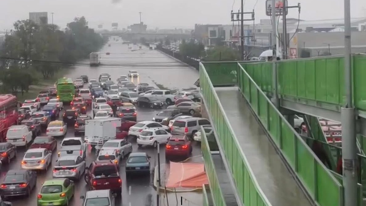 VIDEO Queda inundada Zona Metropolitana de Hidalgo y la México-Pachuca
