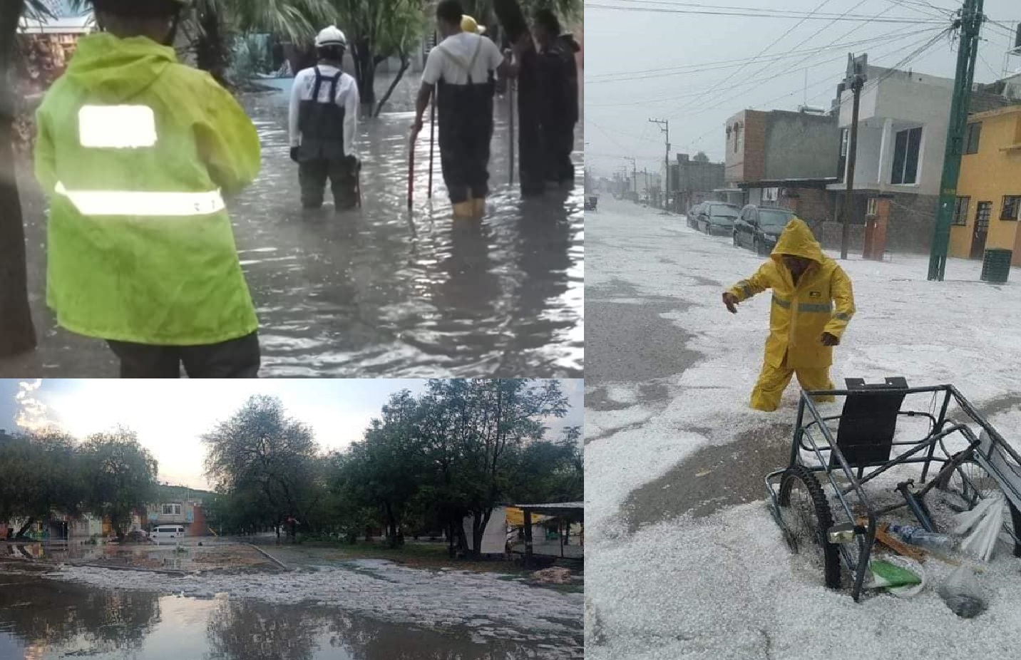 Lluvia y granizada provocan inundaciones en Tehuacán