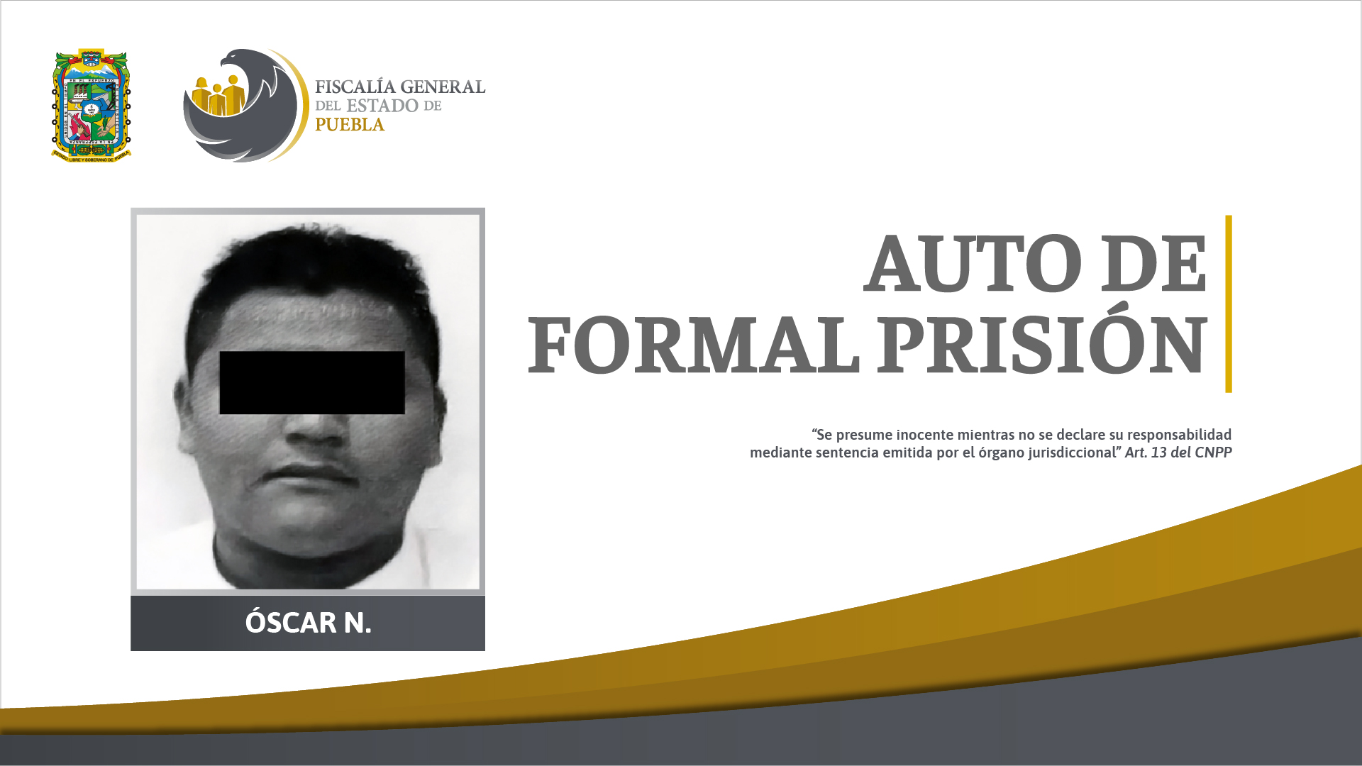 Dictan formal prisión a El Jabalí por secuestro en Puebla