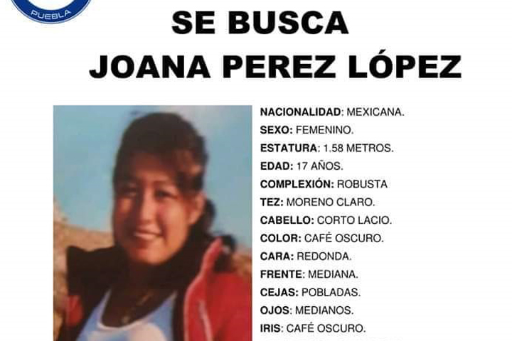 Piden ayuda para localizar a Joana, desapareció en Texmelucan
