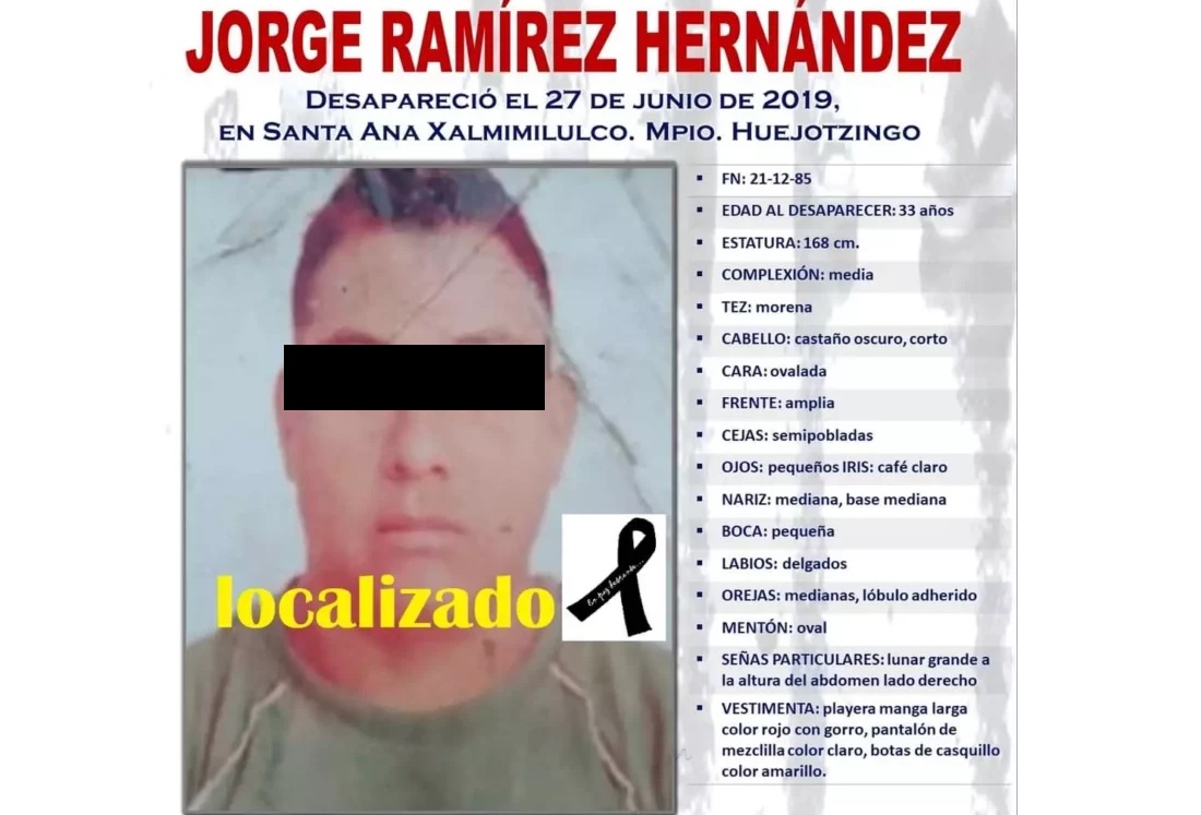 Un hijo más en casa: identifican a víctima hallada en fosa clandestina de Huejotzingo