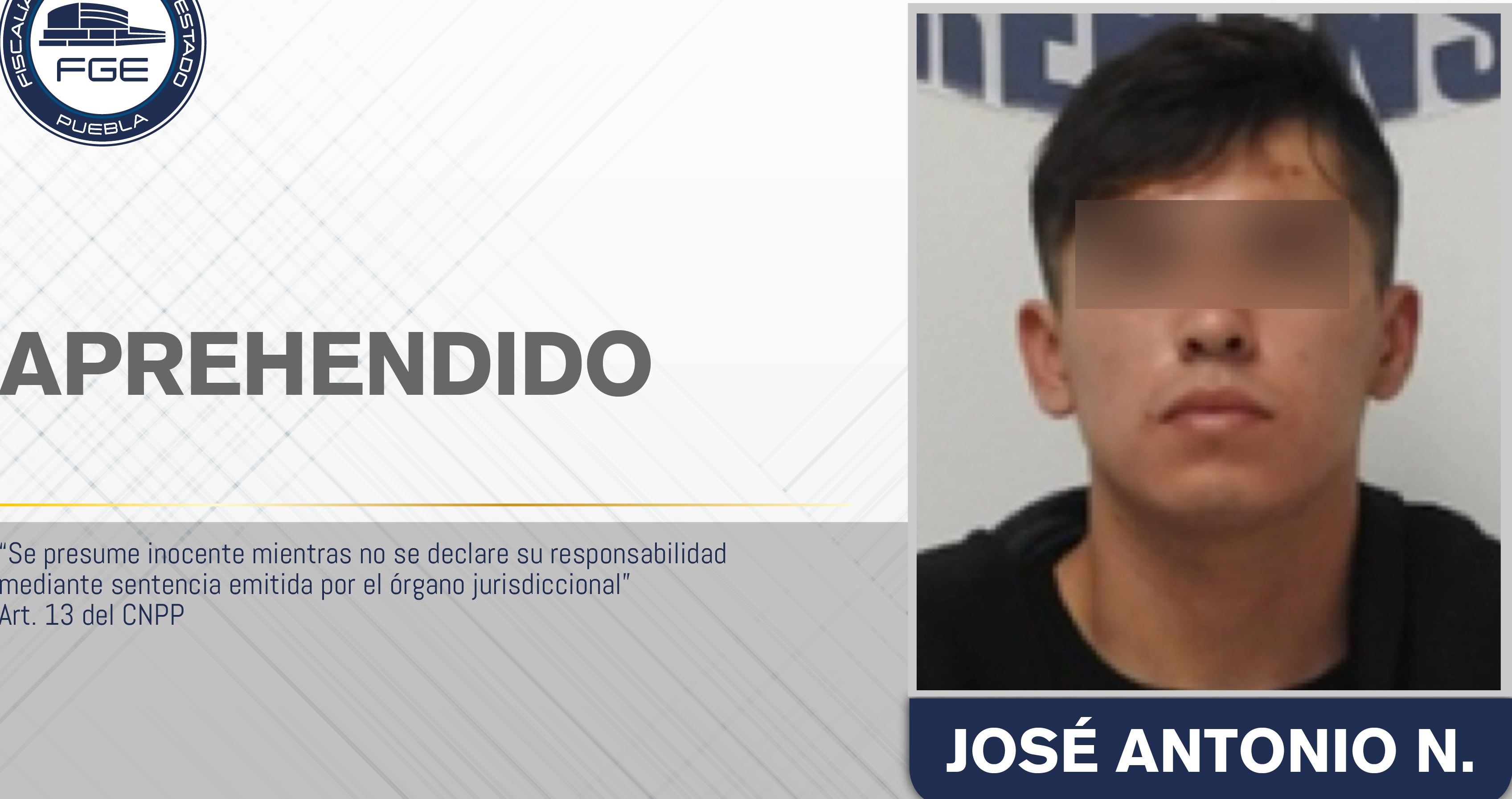 José Antonio violó a su primo de 13 años en Amozoc