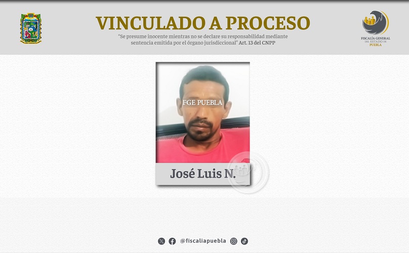 José Luis va preso por violación de su vecina en Hueytamalco