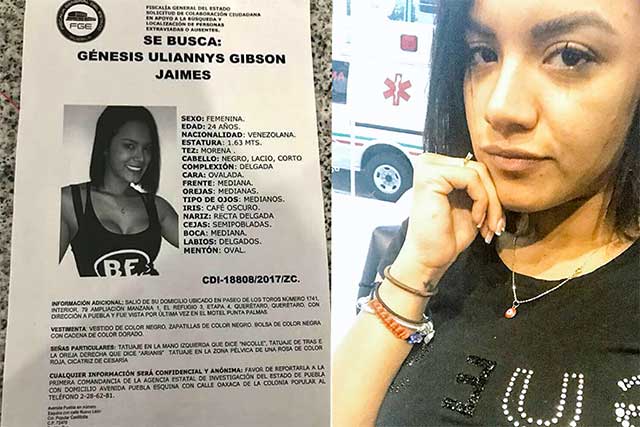 Joven venezolana desaparece en Puebla al venir a conocer a un hombre