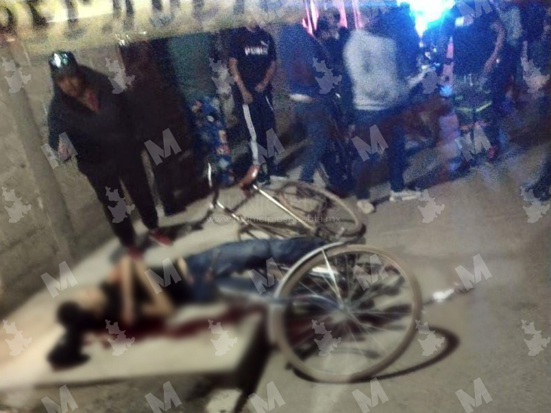 Asesinan a un joven en bicicleta en Huejotzingo
