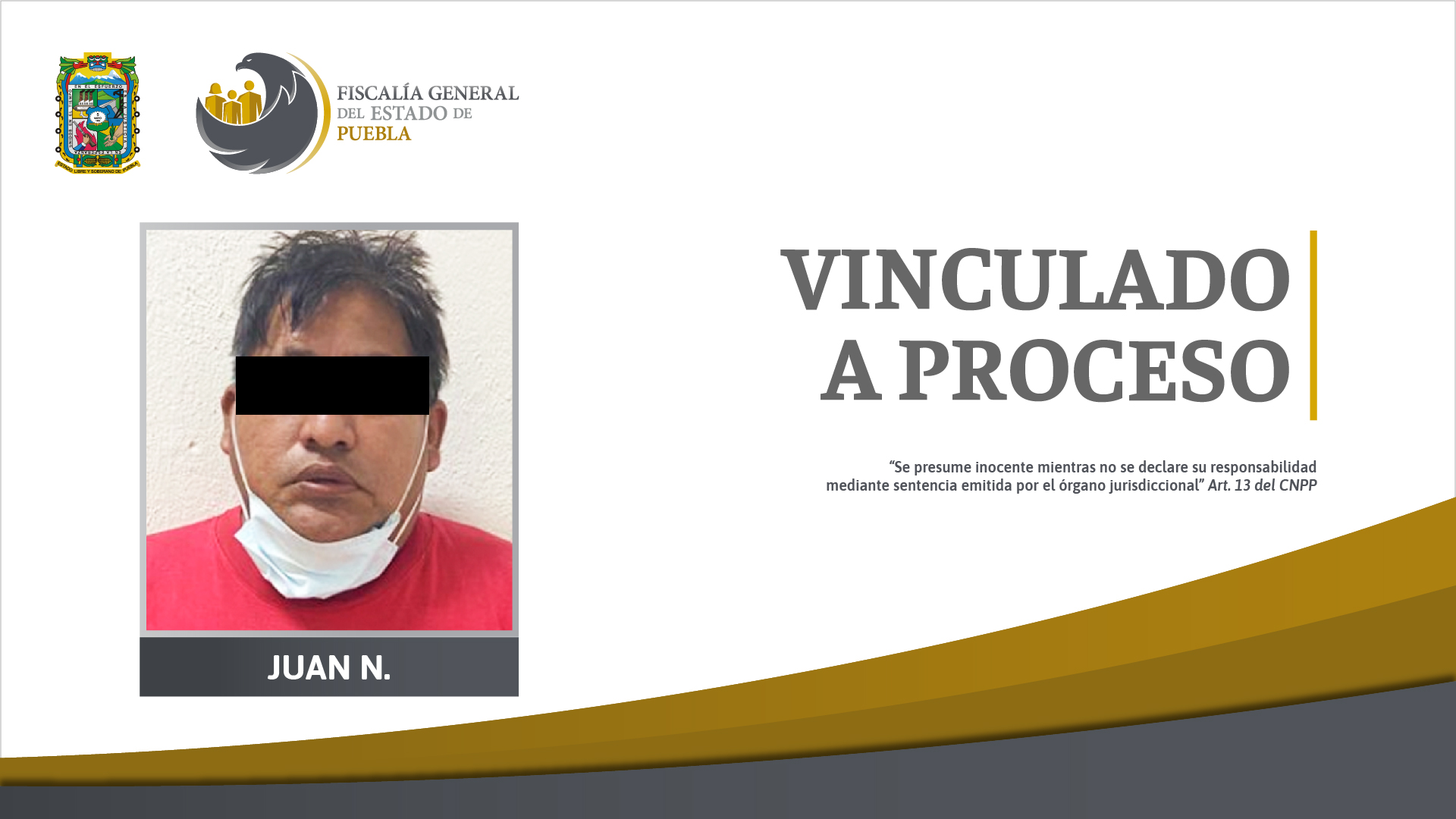 Juan violó y embarazó a su hijastra de 10 años en Puebla capital