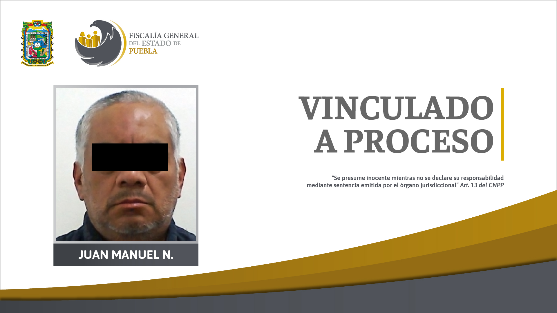 Vinculan a proceso a Juan Manuel por asesinar a su esposa en Xonacatepec