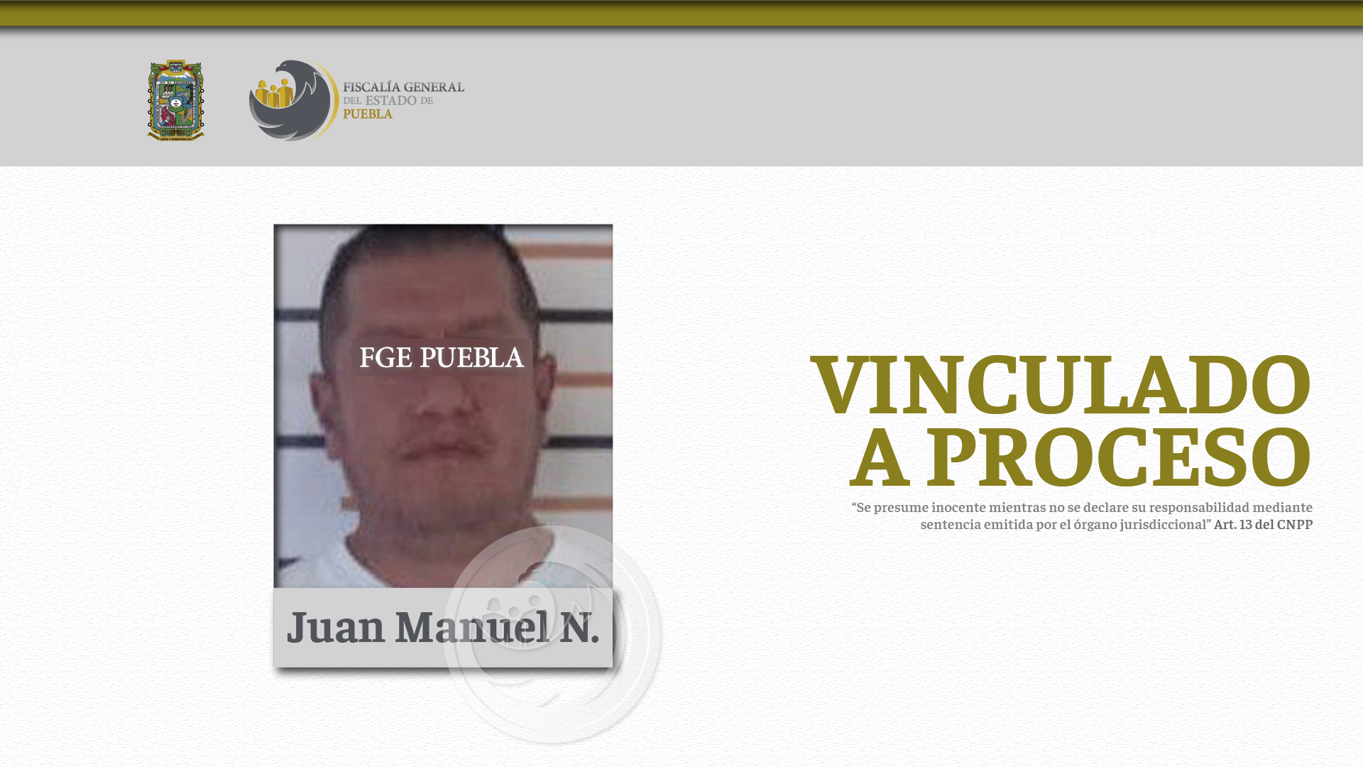 Vinculado a proceso a Juan por balear a varias personas en Huauchinango