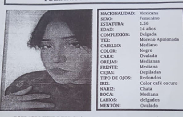 Yuliana de 14 años desapareció en la colonia Los Cerritos en Puebla