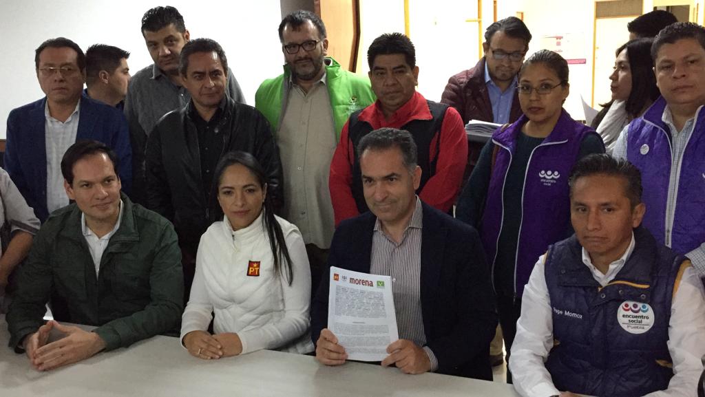 Registra Morena coalición con PT y PVEM ante INE