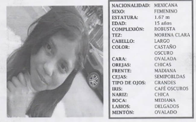 Desaparece a Karla Ximena de 15 años en avenida Las Torres en Puebla