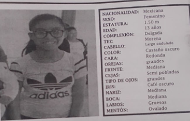 Desaparece Karla en la colonia Fundadores de Chapultepec