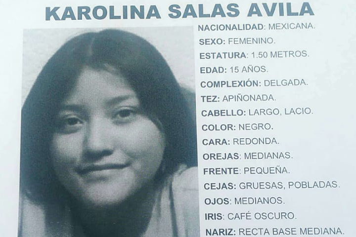 Buscan a Karolina de 15 años, desapareció en Puebla