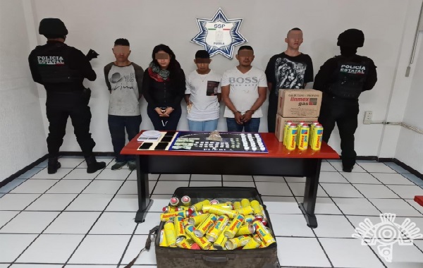 Detienen a narcomenudistas de La Unión Tepito en Puebla