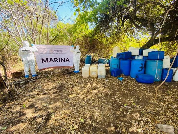 Asegura Marina laboratorio clandestino en Cosalá, Sinaloa