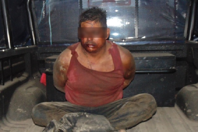 Vecinos golpean a presunto ladrón en comunidad de Huauchinango