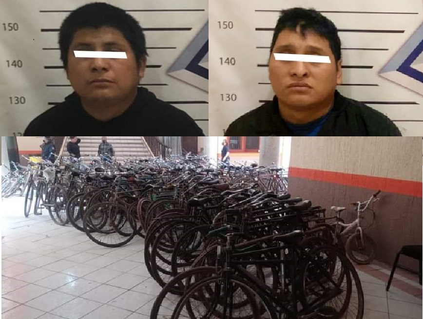 Detienen a sospechosos por el robo de 150 bicicletas en Ajalpan