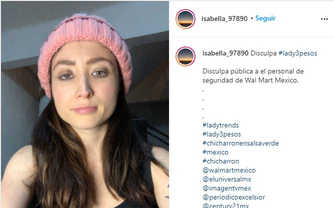 Lady3Pesos se disculpa y asegura que es rico el chicharrón en salsa verde