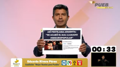 Lalo Rivera cuestionó a Armenta por la desaparición del INSABI