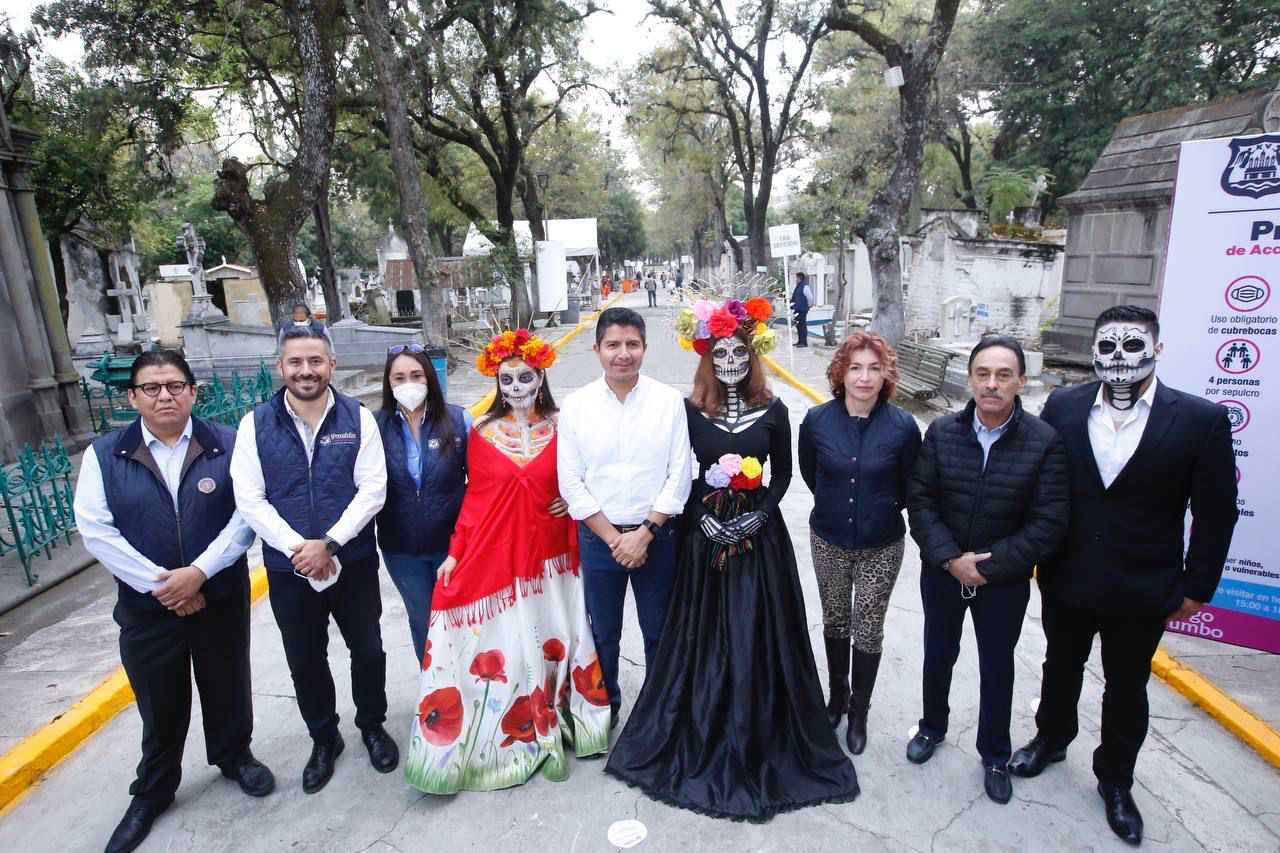 Activan protocolo Covid y operativo de seguridad por Día de Muertos en Puebla