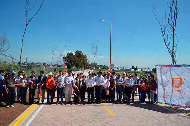 Inauguran obras en 3 juntas auxiliares de San Pedro Cholula
