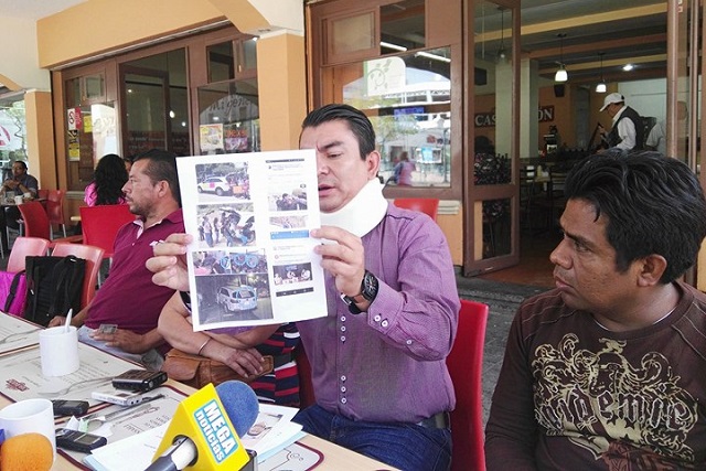 Ebrio, coordinador de Morena en Tehuacán choca y afecta a familia