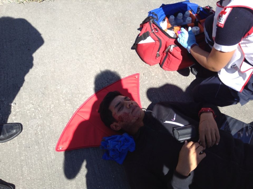 Motociclista es arrollado por transportista en Izúcar