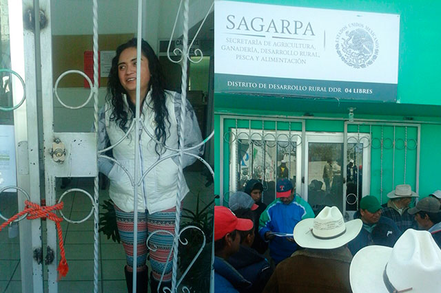 Ejidatarios de Libres exigen a SAGARPA pago de Proagro