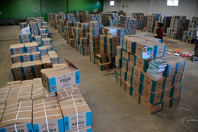 Comienza distribución de libros de texto en San Pedro Cholula