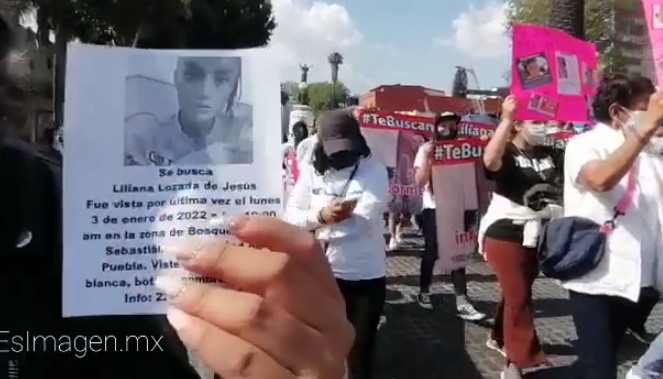 VIDEO Familiares de Liliana Lozada marchan para exigir su localización