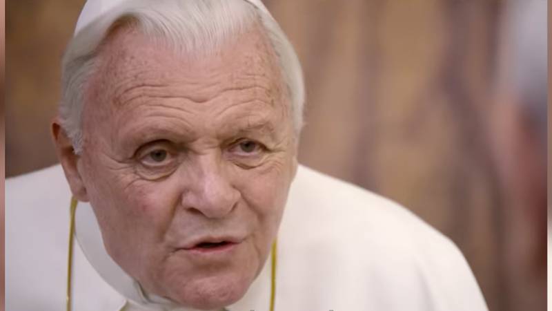 Anthony Hopkins interpretó a Benedicto XVI