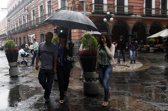 Día lluvioso en las diferentes regiones de Puebla