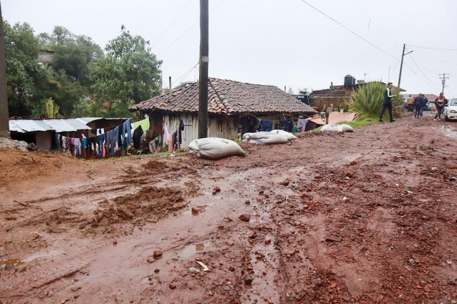 Hay cinco viviendas afectadas por las lluvias en Zacatlán