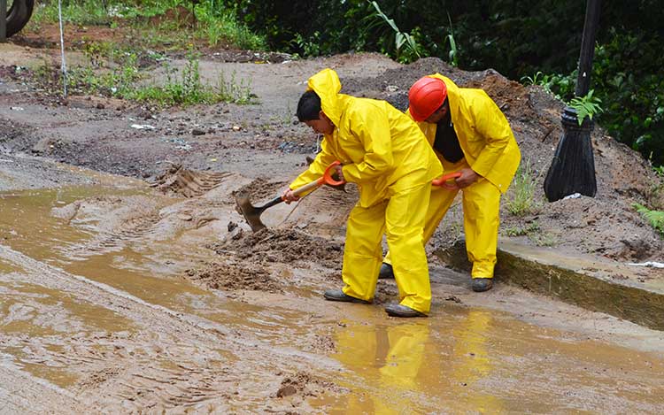 Baja presión provoca lluvias intensas en la Sierra Nororiental