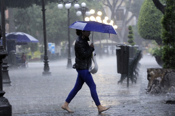 Por frente frío habrá fuertes lluvias en Puebla esta tarde
