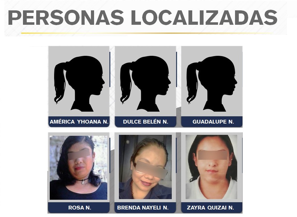 Localizan 6 mujeres desaparecidas durante diciembre en Puebla