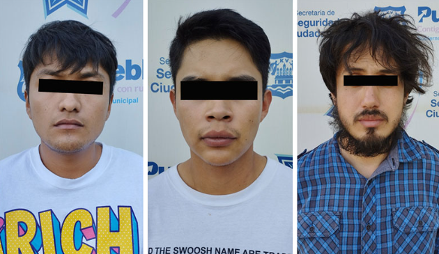 Detienen a tres de la banda Los Choris en la capital poblana