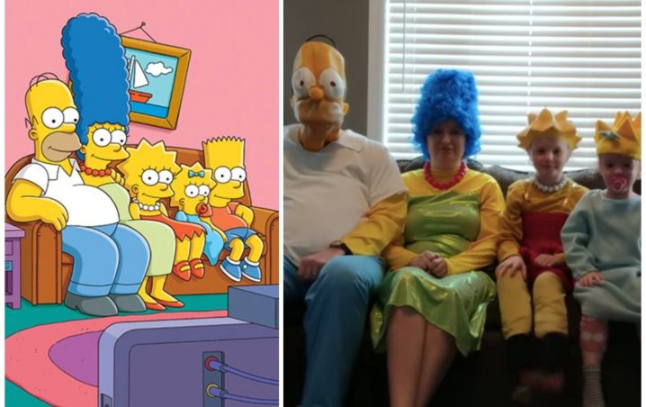 VIDEO Familia recrea icónica escena de Los Simpson en su cuarentena